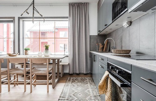 Funasdalen Apartment | This modern, fully equipped vacation apartment is located in the mountain village of Funäsdalen.