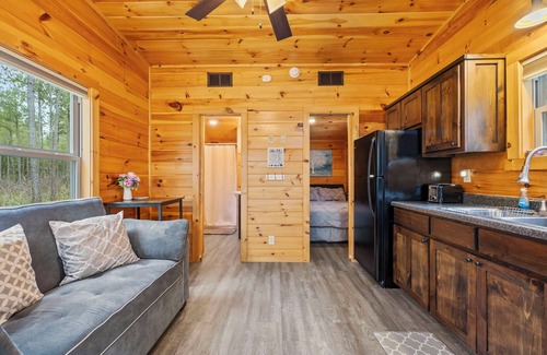 Elberton Cabin | Tiny Cabin on 23 Private Lake Front Acres