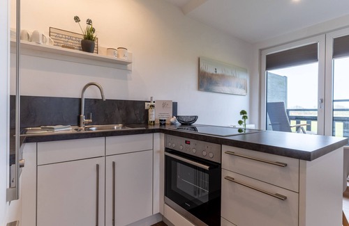 Tumlauer Koog Apartment | Top-equipped thatched-roof holiday apartment with far-reaching views just outside SPO
