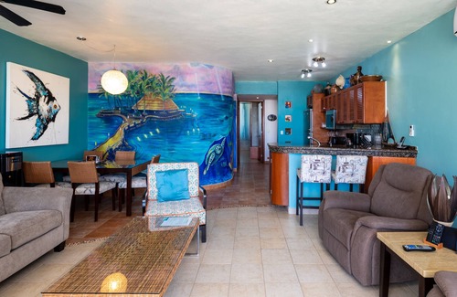 Costa Maya Condo | Top Floor Condo, Amazing Ocean View, Grounds, & Beach! Residencias Reef #8350
