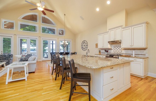 Macon House | Top Rated Luxury 8-bedroom house with Best Boathouse on Lake Gaston.