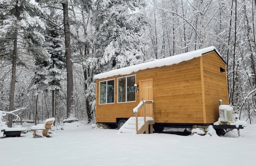 Dorchester Apartment | Trailside Stays - Tiny House in the Woods-Escape to Nature. Blue Jay