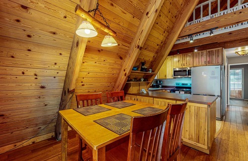 Tahoe Paradise Cabin | Tranquil Family-Friendly A-Frame Cabin with Big Backyard, Deck, & Gas Grill