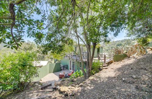 Fernwood House | Treetop Topanga Cabin with Deck and Mountain Views!