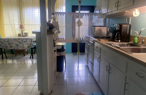 Estate East Street Condo | Tropical one bedroom condo steps from pool.