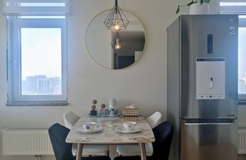 Downtown Ulaanbaatar Apartment | Tsengeldekh Chic 1 BR Apt Queen bed Mountain view