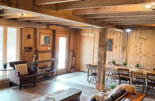 Fairborn House | Tucked beneath our historic 1895 German bank barn, is the Bunkhouse!