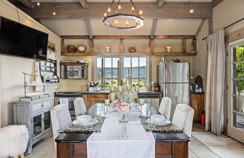 Spokane Villa | Tuscany Styled Open Beamed Retreat on South Hill with Gorgeous Mountain Views