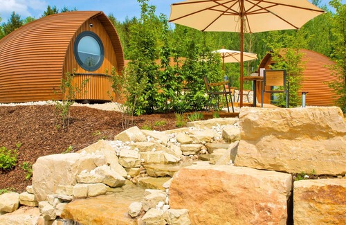 Kleinblittersdorf Cabin | Twin Room - Glamping Resort Biosphere Bliesgau