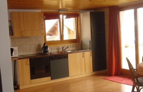Leysin Apartment | Two-bedroom apartment with private entrance and private garden