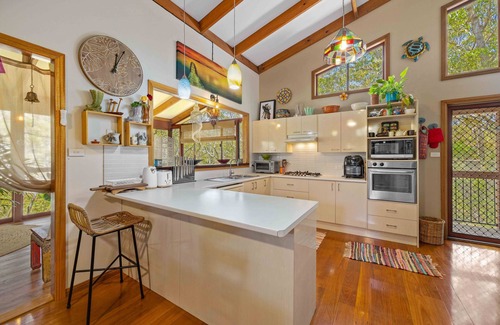 Dunbogan House | Two-bedroom holiday house surrounded by peaceful bushland