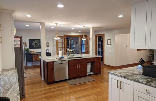 Fairport House | Ultimate Family Retreat:10-Acre, Heated Pool, Hot Tub & More