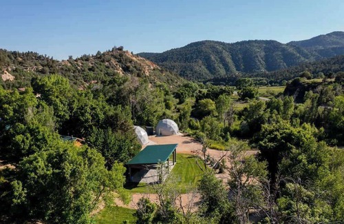 Glendale House | Unique Dome Retreat near Zion and Bryce with Hot Tub and Stargazing, Sleeps 4