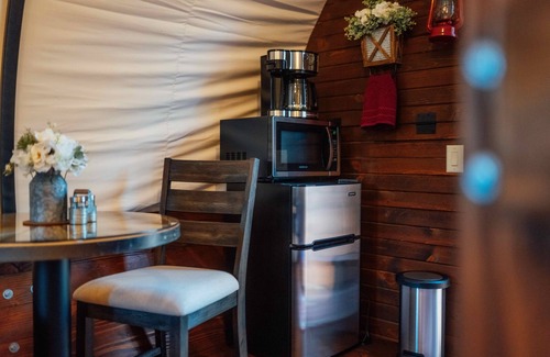 Mountain Home RV Rental | Unique Experience, Heat & A/C, Full Bath, well stocked, near everything
