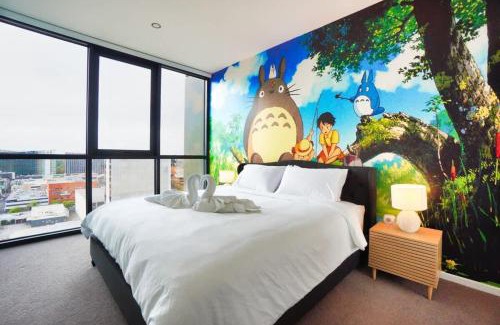 Adelaide Central Business District Apartment | Unique Ghibli Theme Apt-Pool-Gym-Sauna-Steam Room