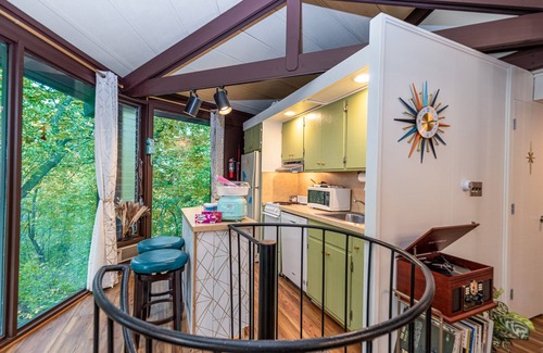The Galena Territory Cabin | Unique octagon house in woods- Hot tub, pool, fireplace, firepit