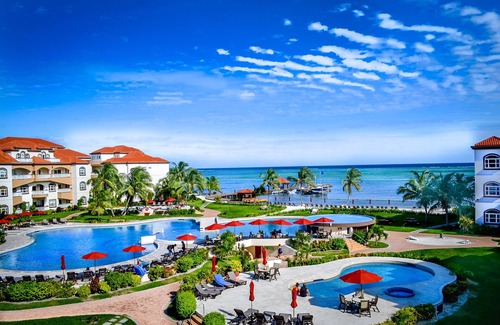 San Pedro Condo | UNRIVALED VIEWS from DESIGNER RENOVATED PENTHOUSE, Top 3BR rental @ GRAND CARIBE