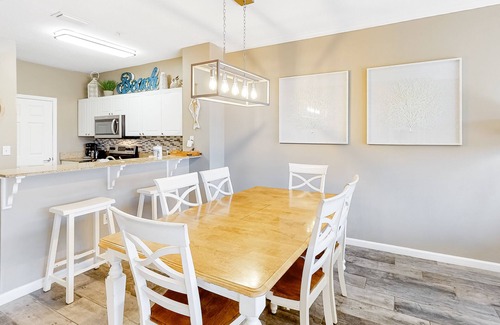 Frangista Beach Condo | Updated, beachside condo with dual suites, balcony & pool - walkable locale