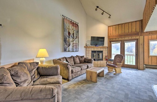 Upson House | Upson Ski-InandSki-Out, End-Unit Cabin with Fireplace!