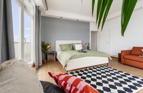 Mitte Apartment | Urban Loft - 180 Skyline Balkon - 2 SZ - HBF
