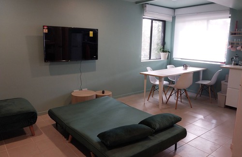 Central Coast Apartment | Urban Mini-Farm 2bm, 1 bath, kitchen, laundry, and dining.