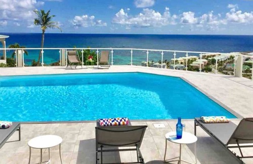 Oyster Pond Condo | V3. Enchanting view of oyster pond heights