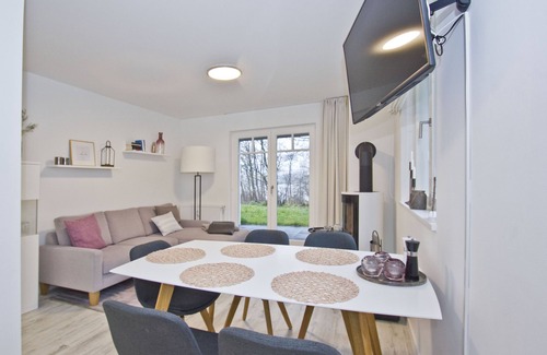 Lietzow Apartment | Vacation apartment with terrace, fireplace, sauna - Ferienresidenz Zwei Bodden FeWo 2-6