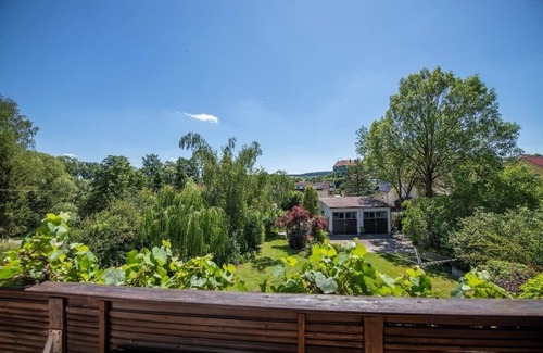 Moosbach Apartment | Vacation apartment (52 sqm) with balcony, view of the Pfreimd river