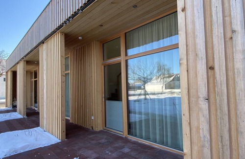 Niederleierndorf Apartment | Vacation apartment in new wooden building with open kitchen