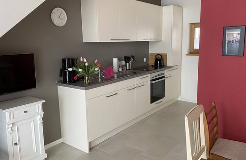 Niederleierndorf Apartment | Vacation apartment in new wooden building with open kitchen