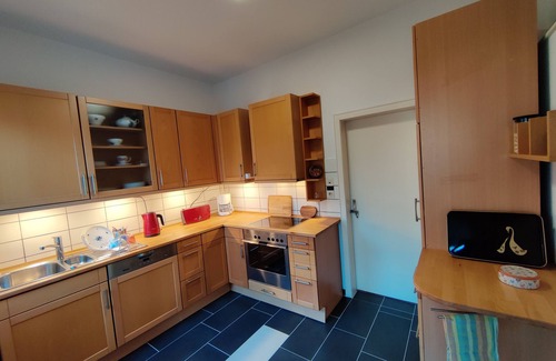 Emden Condo | Vacation apartment Jantje in Emden city center with garden directly on the canal