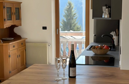 Carano Apartment | Vacation Apartment Pozza Appartamenti SO with Mountain View, Wi-Fi & Garden