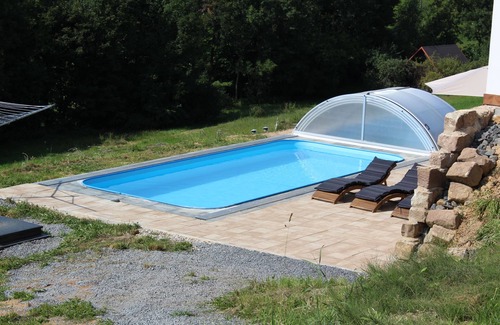 Mirova pod Kozakovem House | Vacation home Dola II in Bohemian Paradise with pool