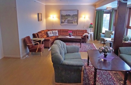 Korsfjorden House | Vacation home on a hill with beautiful views of the sea and the mountains.