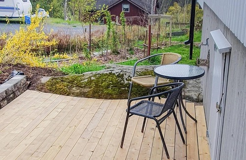 Kragero House | Vacation home with a mountain bike trail right outside the door.