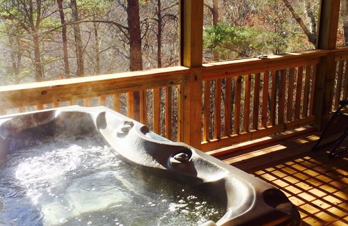 Mentone Cabin | VALKYRIE Secluded Romantic River Cabin River and Mountain Views Log/Stone Cabin
