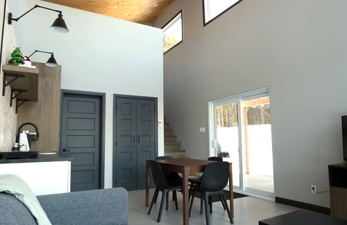 Saint-Raymond Ski Chalet | Valley view north arm#spas#outdoor fireplace#nature#guaranteed fun