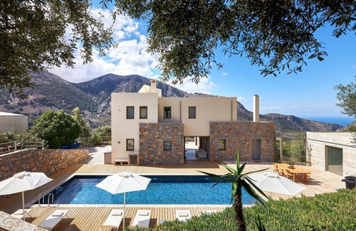 Vrachasi Villa | Villa Adagio with Private Heated Pool