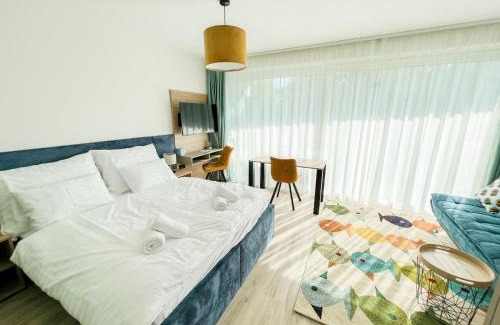 Siofok Aranypart Apartment | Villa Bauhaus Wellness Apartments 207 - PetitePlage