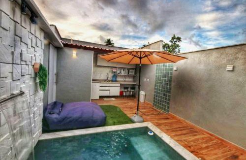 Barreira do Boqueirao House | Villa Beija-Flor2: Suíte alexa e piscina privativa