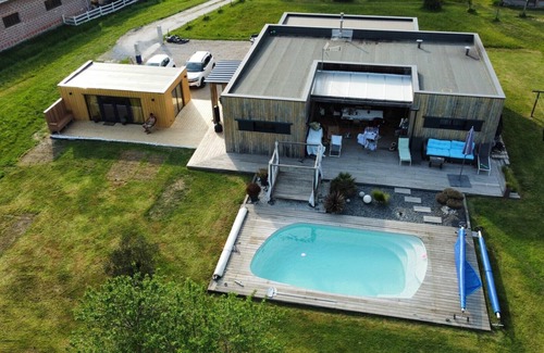 Saint-Morillon Villa | Villa Contemporaine en Bois d