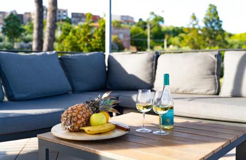 Minturno Villa | Villa del Pino, Terrazza vista Mare