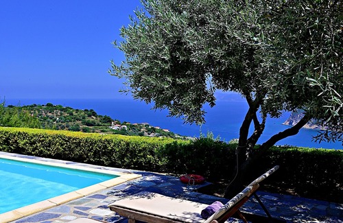 Skopelos Villa | Villa Erato-Panoramic view-private swimming pool