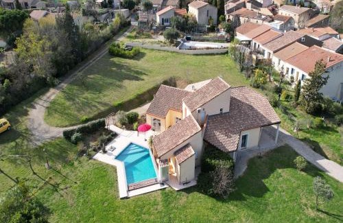 Prades-sur-Vernazobre House | Villa in France with Private Pool & Garden