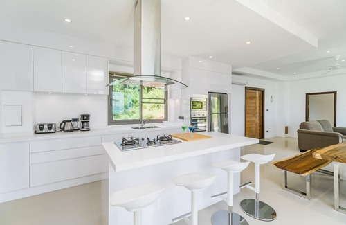 Bophut Hills Villa | Villa Jasmine Bophut sea view and view of Samui Elephant Haven