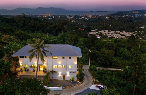Bophut Hills Villa | Villa Jasmine Bophut sea view and view of Samui Elephant Haven