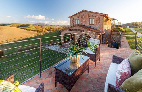 Peccioli Villa | VILLA LAJATICO Farmhouse with Private Pool and the Most Exciting View over the Hilltops