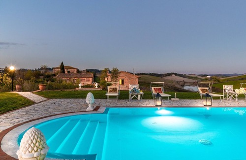 Peccioli Villa | VILLA LAJATICO Farmhouse with Private Pool and the Most Exciting View over the Hilltops