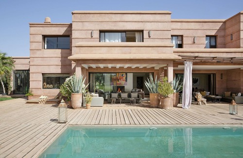 El Aggada Villa | Villa MISH-MISH en exclusivité en Palmeraie - Piscines & Tennis (7 rooms/14 pers.)