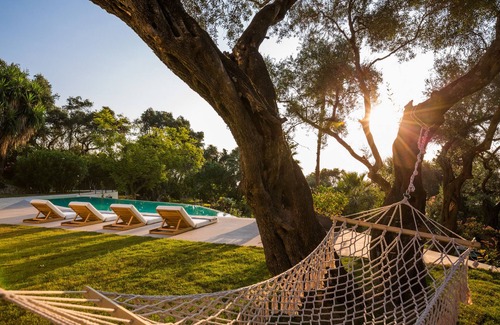 Dafnata Villa | Villa Olea -private infinity pool, stunning sea views, fast internet, sleeps 10+